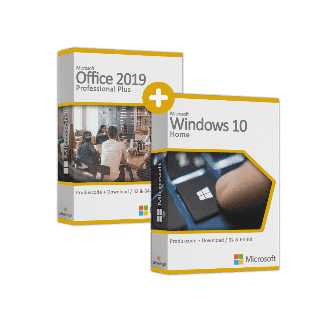 Microsoft Office 2019 Professional Plus & Windows 10 Home (Paket) 