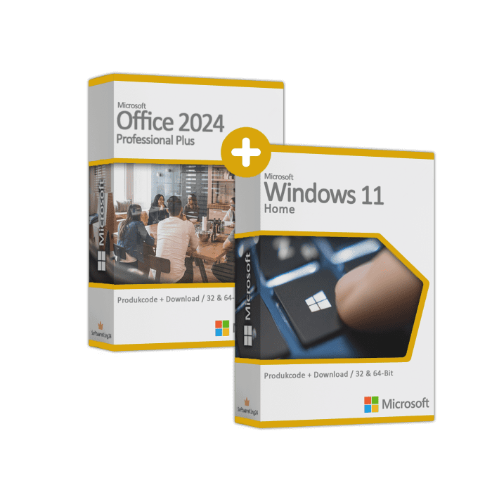 Microsoft Office 2024 Professional Plus & Windows 11 Home (Paket)