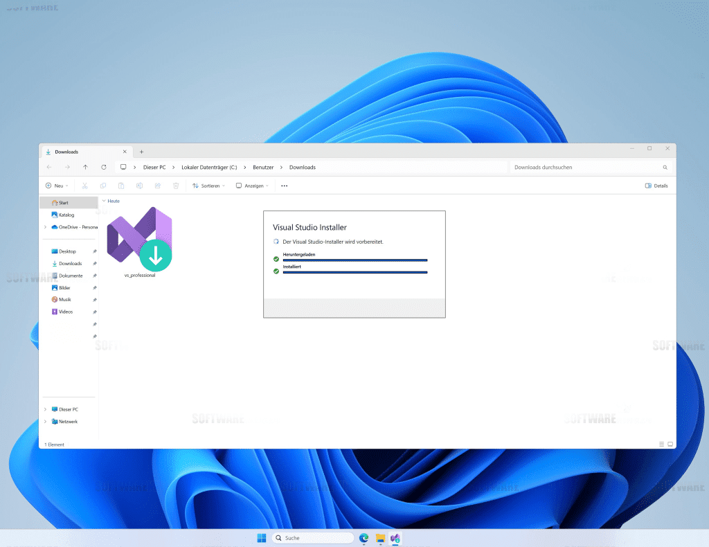 5 Der Download ist nun abgeschlossen es werden nun Dateien entpackt und installiert.