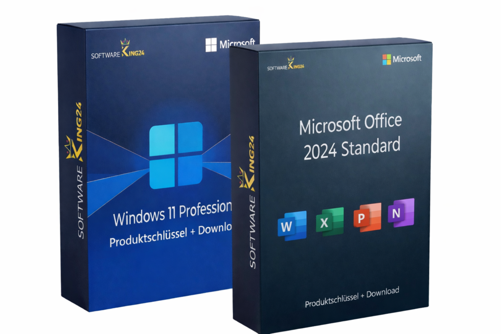 Microsoft Office 2024 Standard + Windows 11 Pro Bundle Box