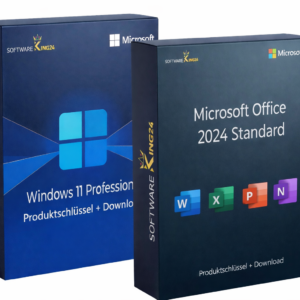 Microsoft Office 2024 Standard + Windows 11 Pro Bundle Box