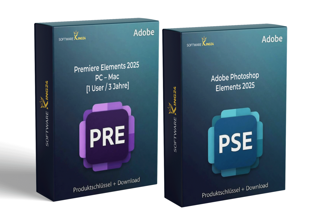 Adobe Photoshop Elements 2025 & Premiere Elements 2025 PC – Mac [1 User / 3 Jahre]