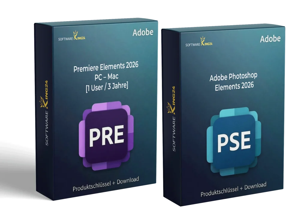 Adobe Photoshop Elements 2026 & Premiere Elements 2026 PC – Mac [1 User / 3 Jahre]