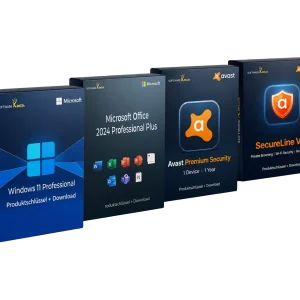 Windows 11 Pro Komplettpaket mit Office & Avast