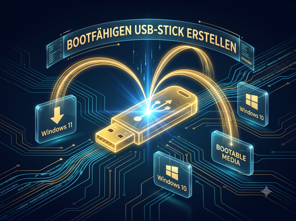 Wie erstelle ich einen bootfähigen USB-Stick für Windows 10 Professional?