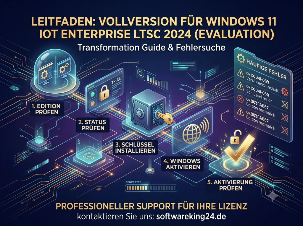 Windows 11 IoT Enterprise LTSC 2024 Evaluation Edition in Vollversion umwandeln
